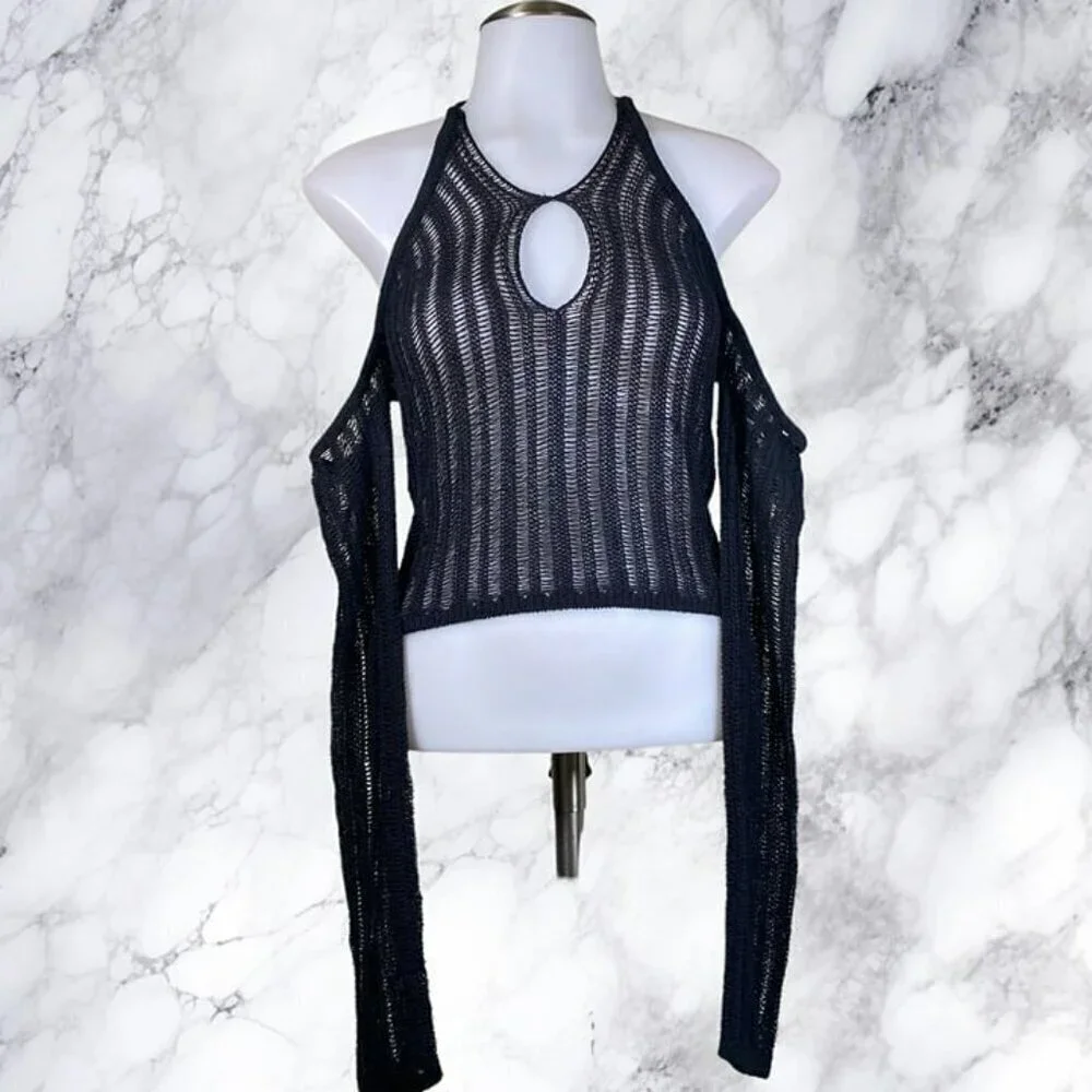NBD Adelaide Knit Top - Black